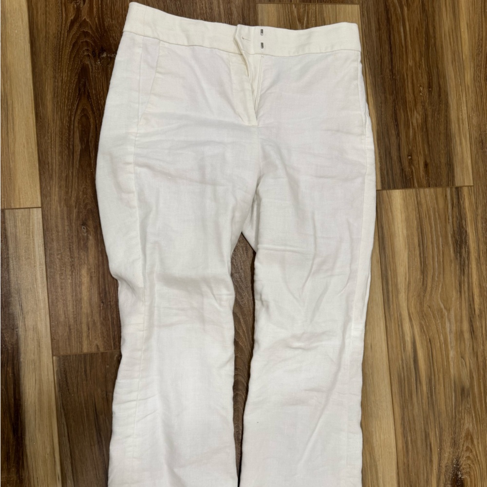 J crew White Linen Pants